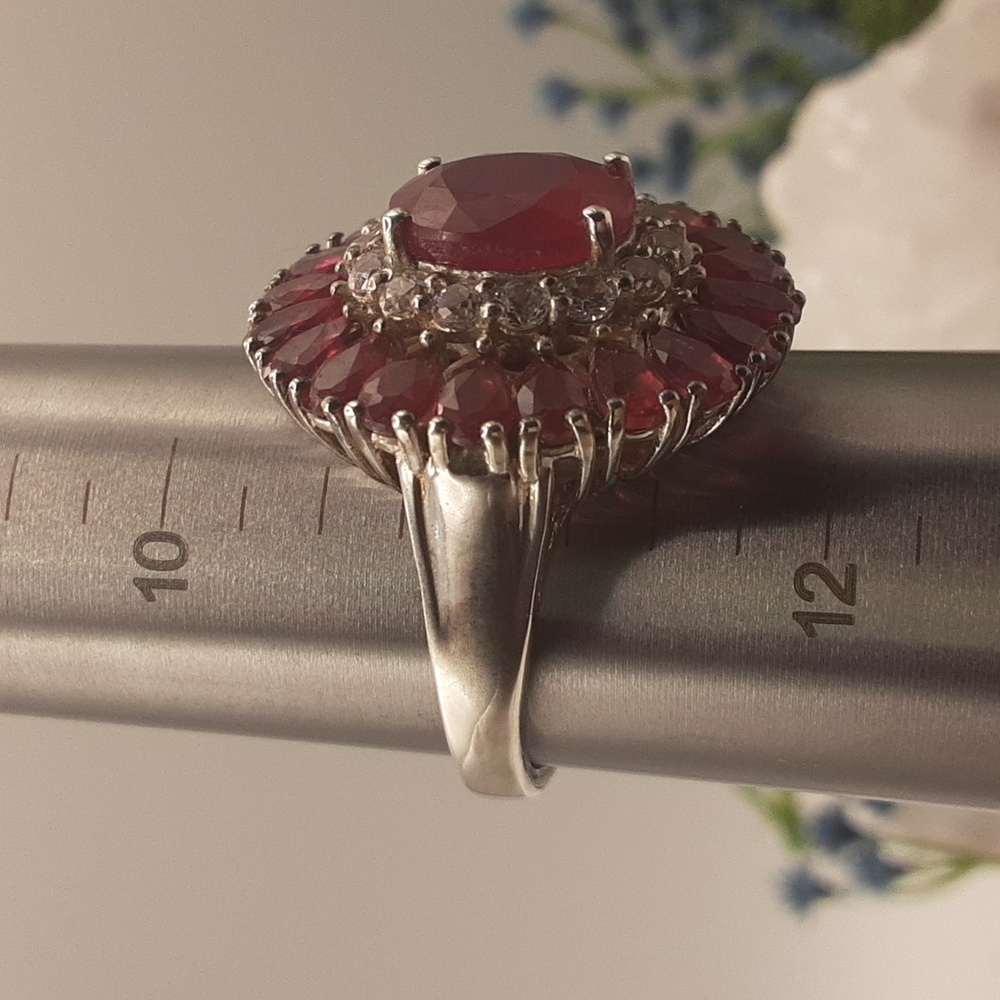 925 Genuine Ruby Ring. - image 4